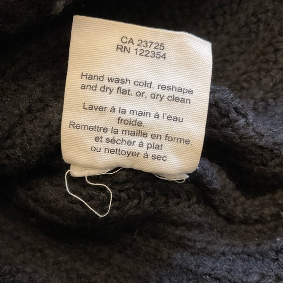 💕💜Aritzia Wilfred 100% Merino Wool Sleeveless Mockneck Black Sweater Tunic XS - Picture 6 of 8